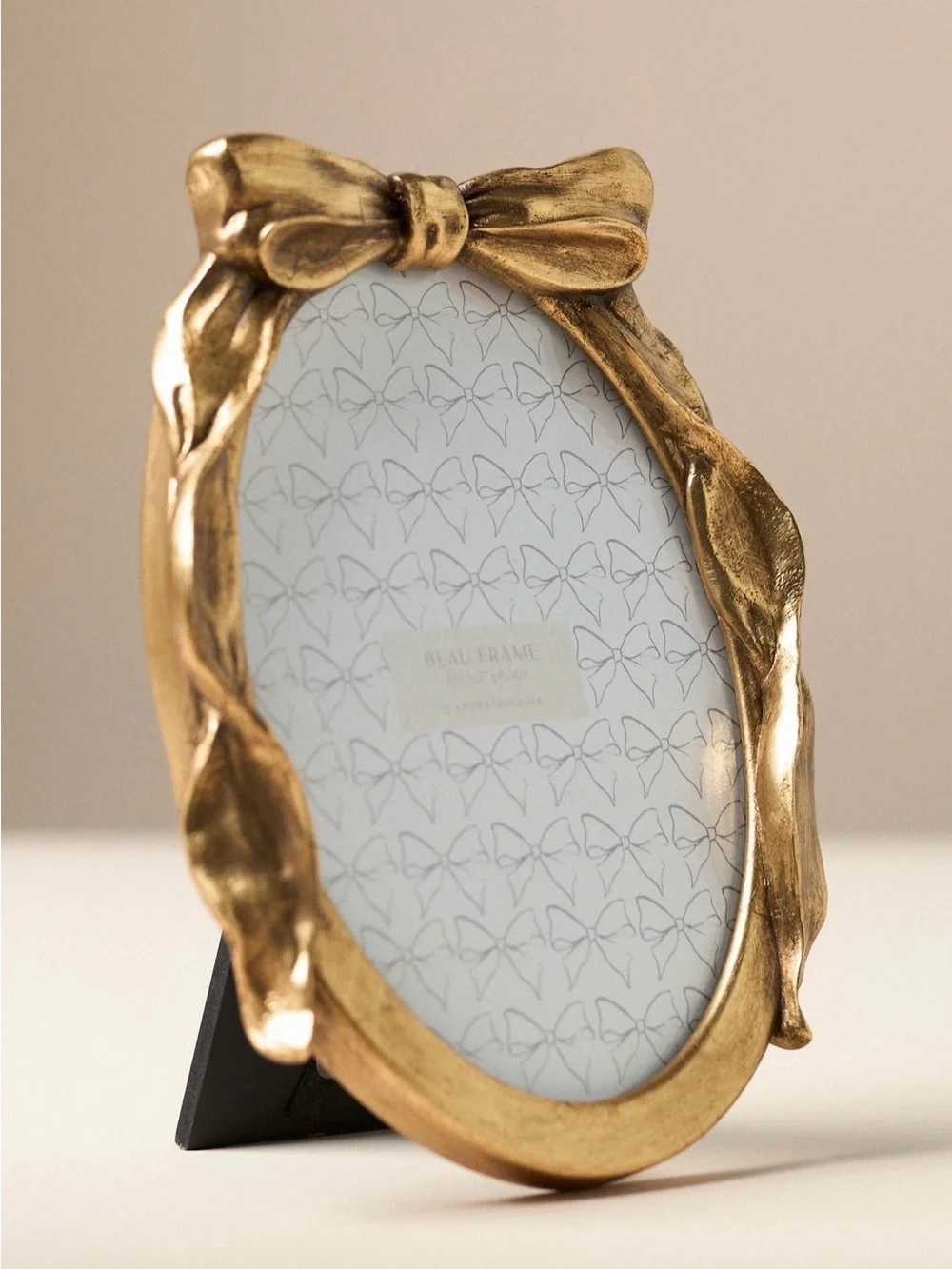 Anthropologie Beau Bow Gold Picture Frame
